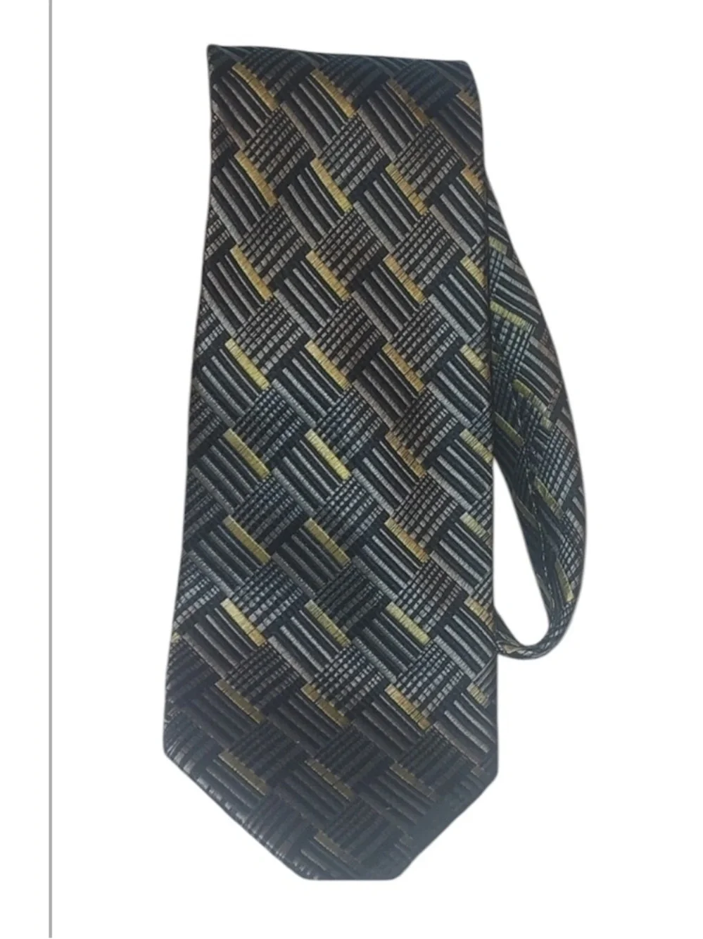 Umberto Frasier tie gray yellow